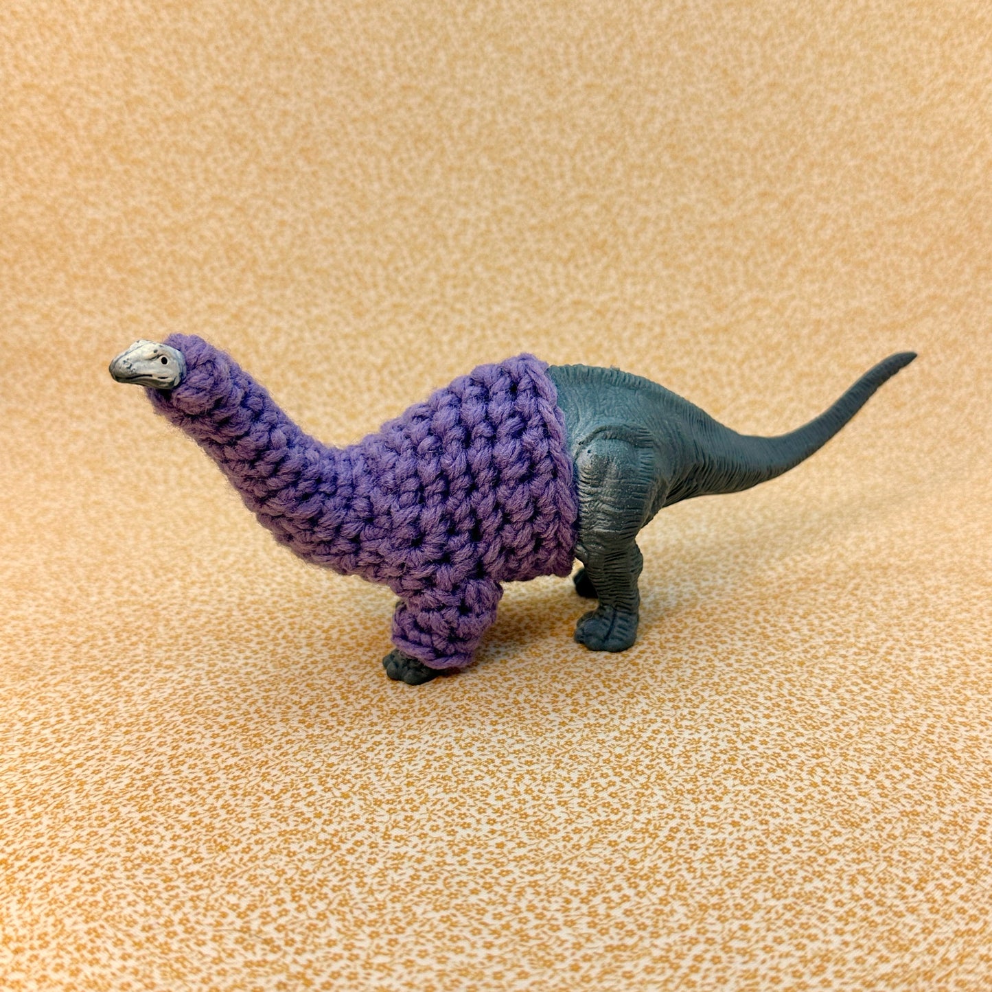 Long-Neck Dinosaur "Sweater Friend" Figurine - Big and small versions! - Buy both and get $6 off