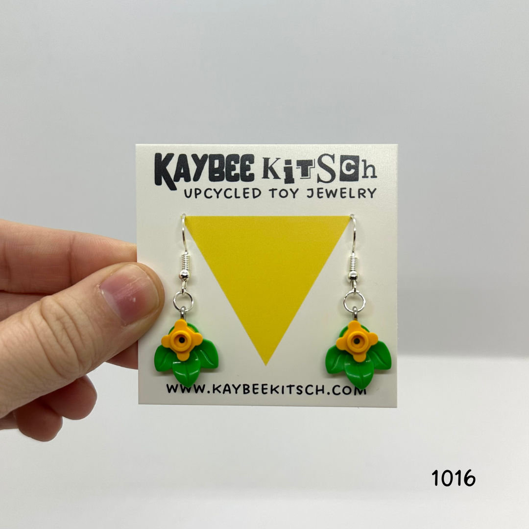 LEGO Leaf Earrings