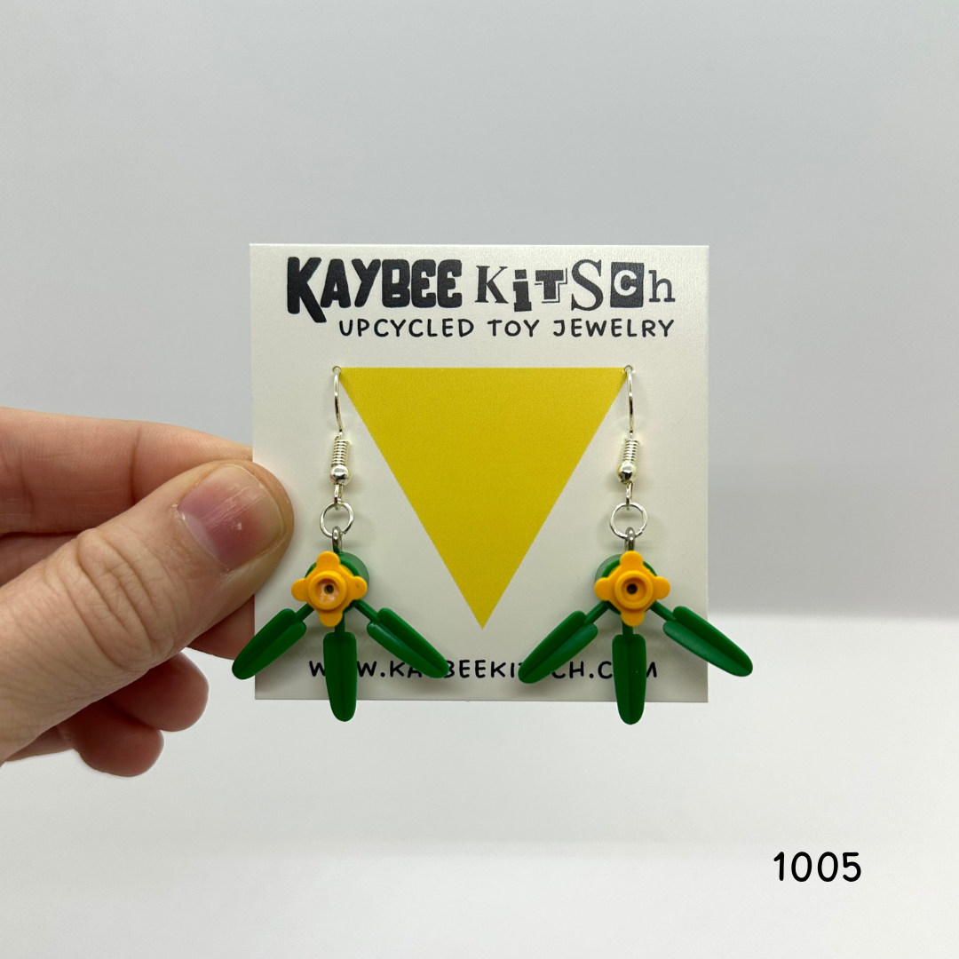 LEGO Leaf Earrings