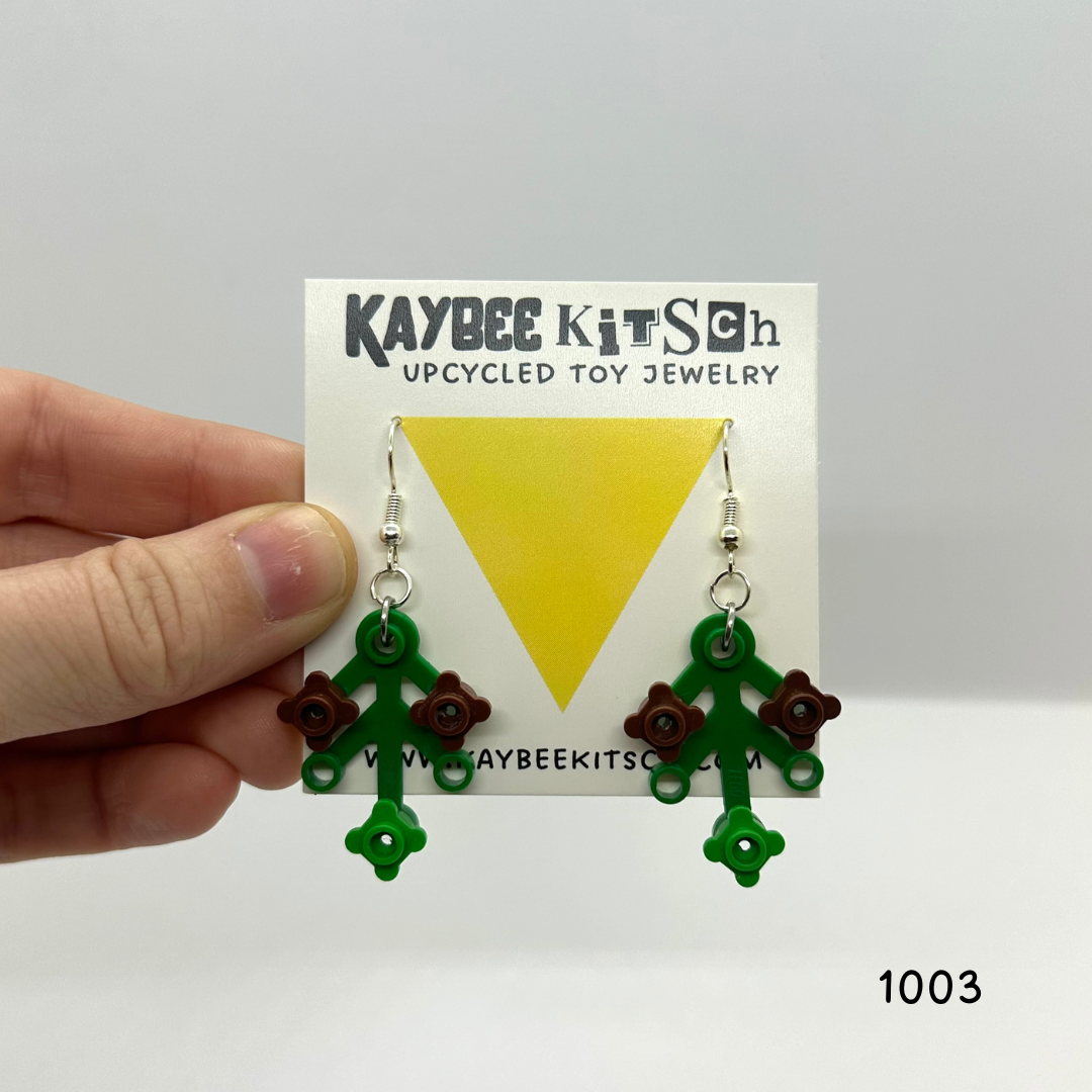 LEGO Leaf Earrings