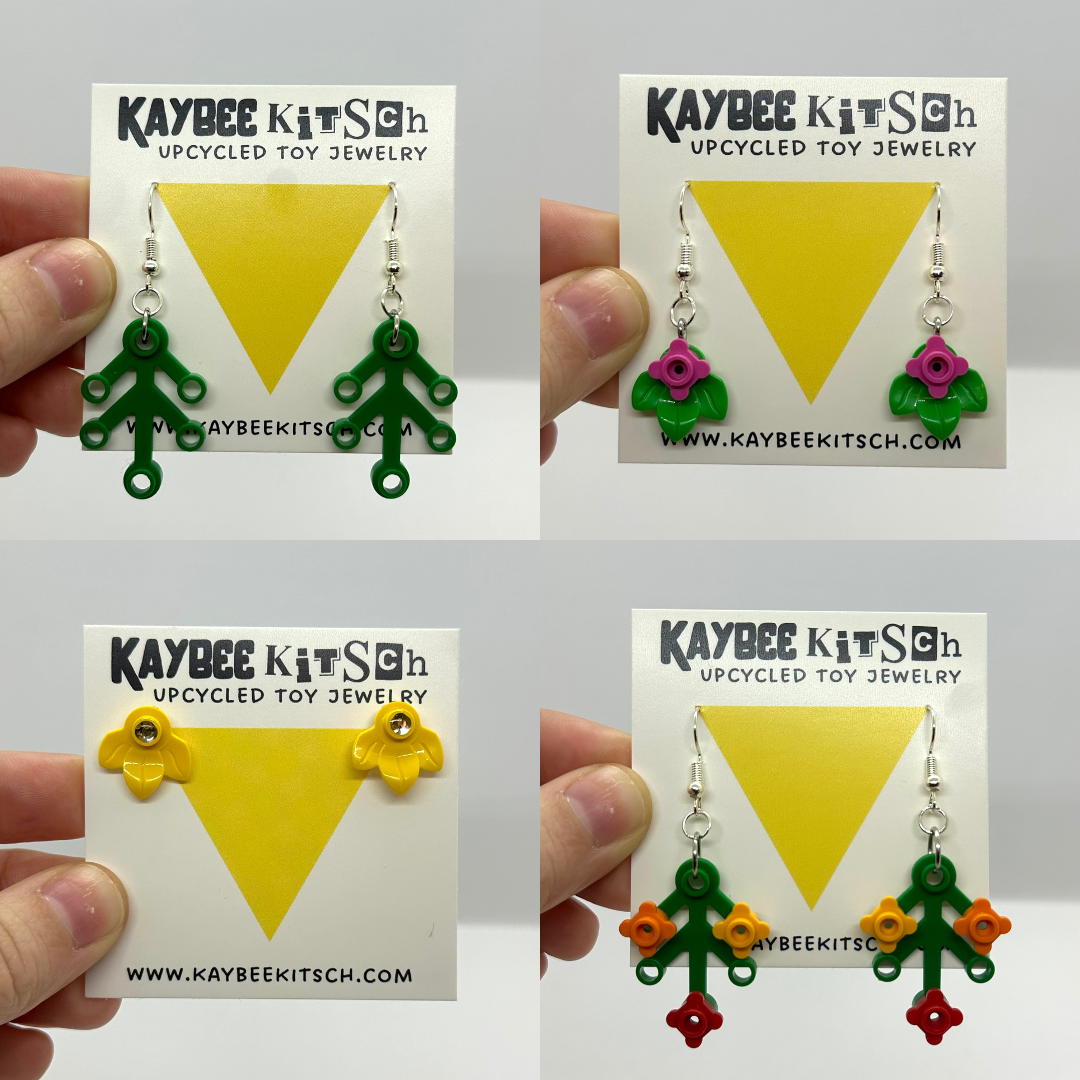 LEGO Leaf Earrings