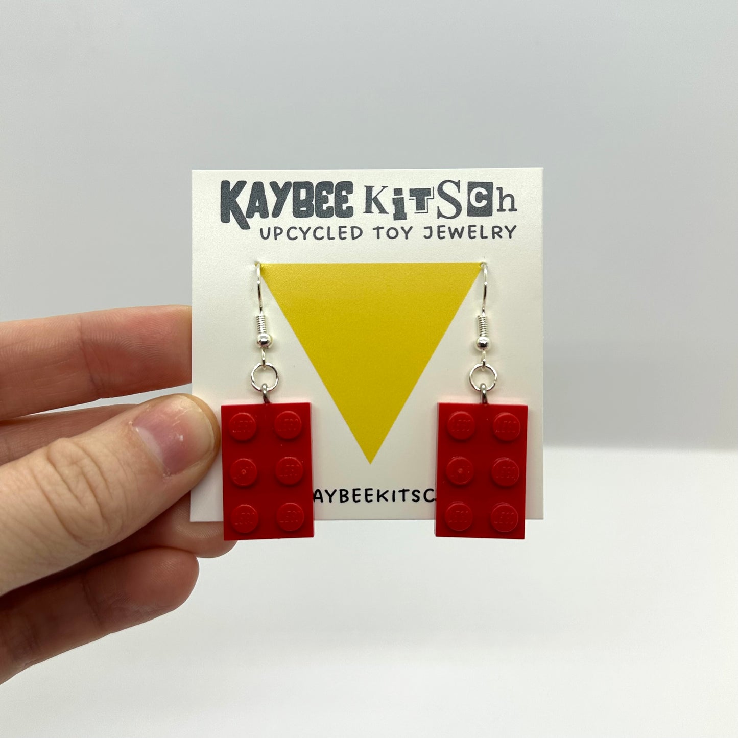 LEGO Brick Earrings - Hooks