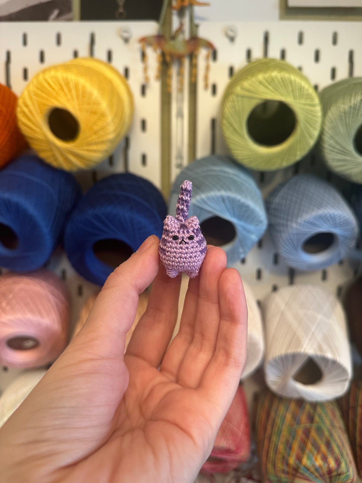 MADE TO ORDER: Itty Bitty Kitty - Purple Tabby