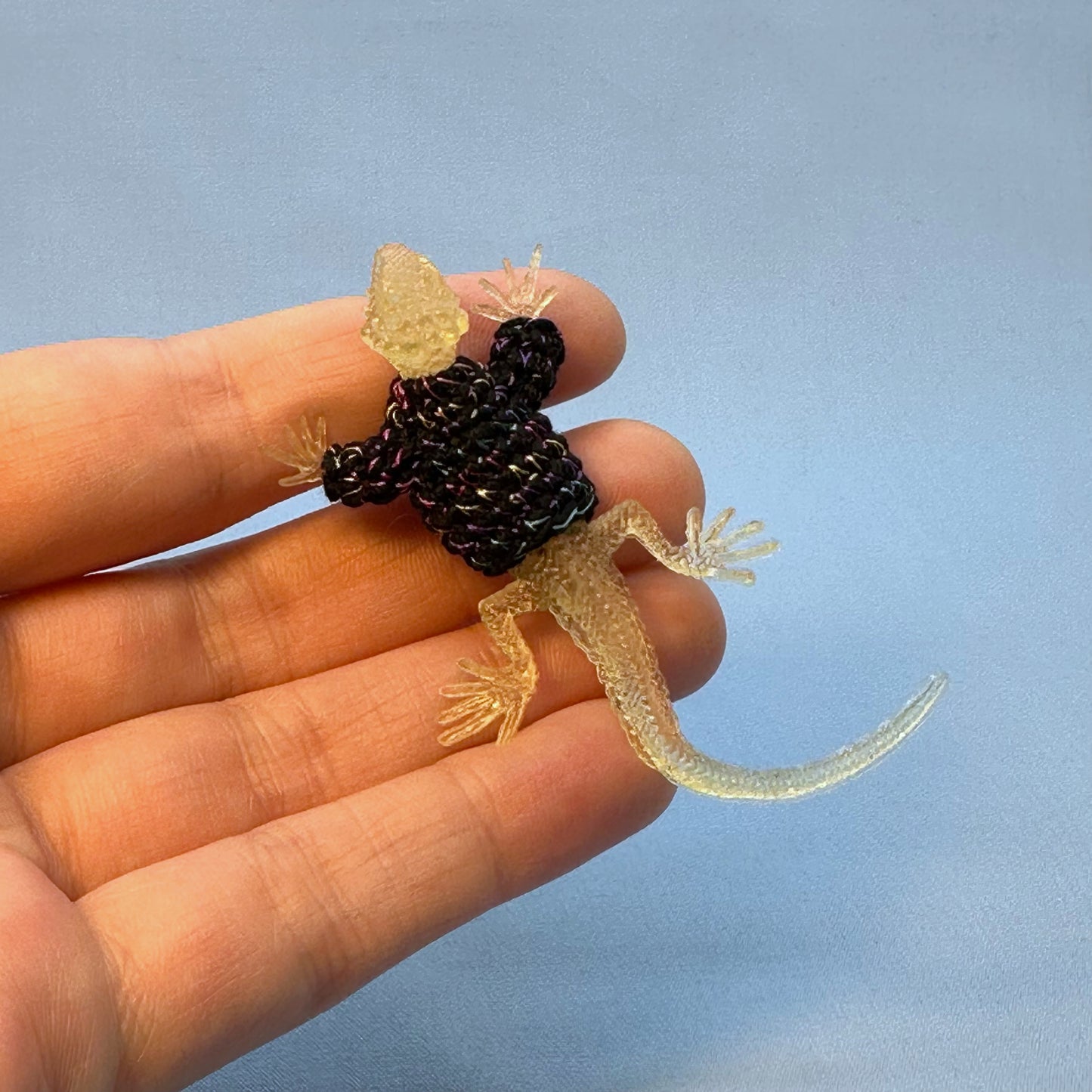 Lizard "Sweater Friend" Figurine - Big and small versions! - Buy both and get $6 off