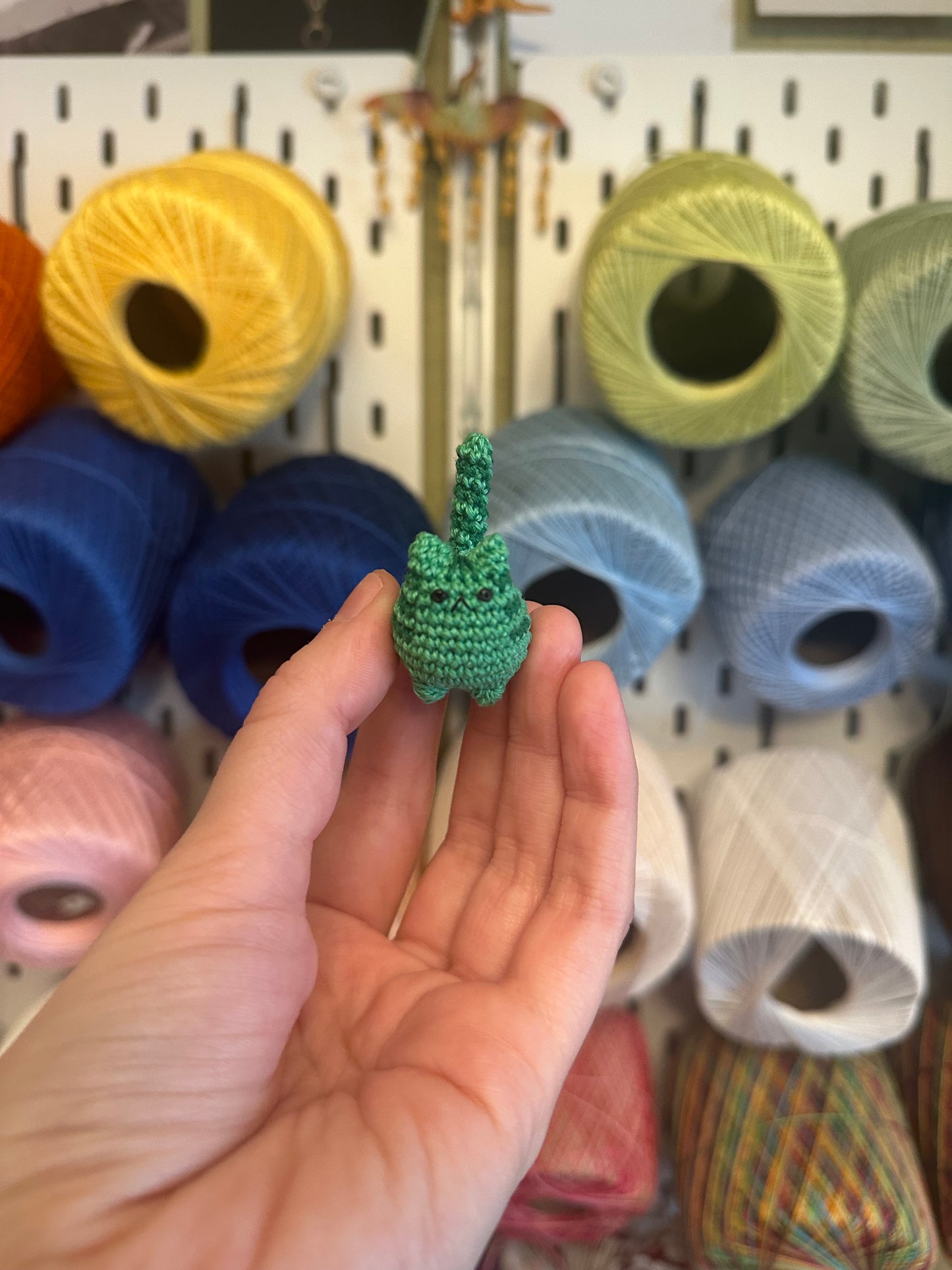 MADE TO ORDER: Itty Bitty Kitty - Green Tabby