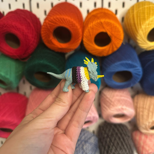 Pride Flag Dinosaur "Sweater Friend" Figurines - Multiple options!