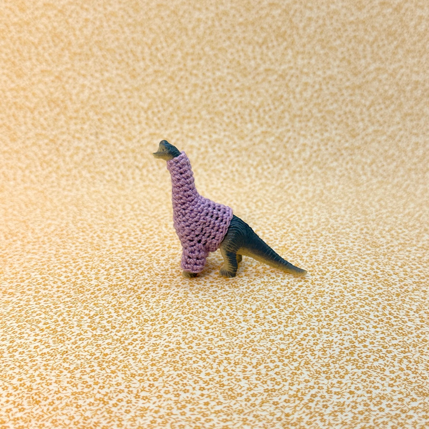 Long-Neck Dinosaur "Sweater Friend" Figurine - Big and small versions! - Buy both and get $6 off