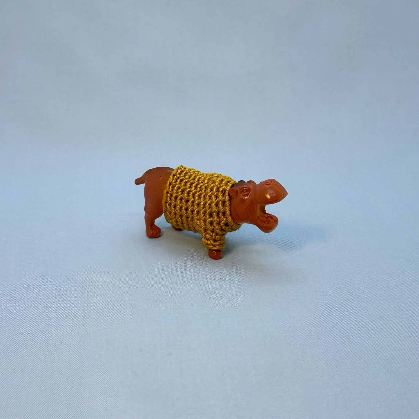 Hippo "Sweater Friend" Figurine - Big and small versions! - Buy both and get $6 off