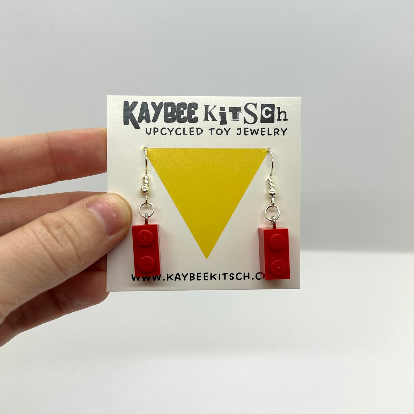 LEGO Brick Earrings - Hooks