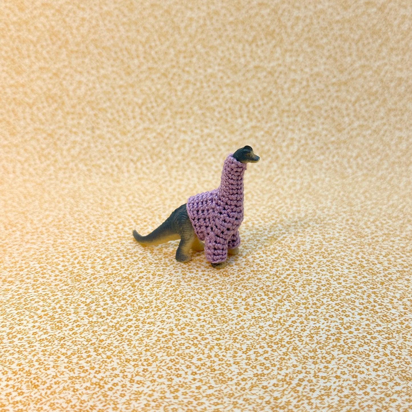 Long-Neck Dinosaur "Sweater Friend" Figurine - Big and small versions! - Buy both and get $6 off