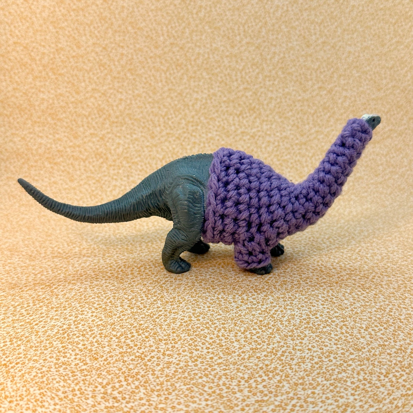 Long-Neck Dinosaur "Sweater Friend" Figurine - Big and small versions! - Buy both and get $6 off