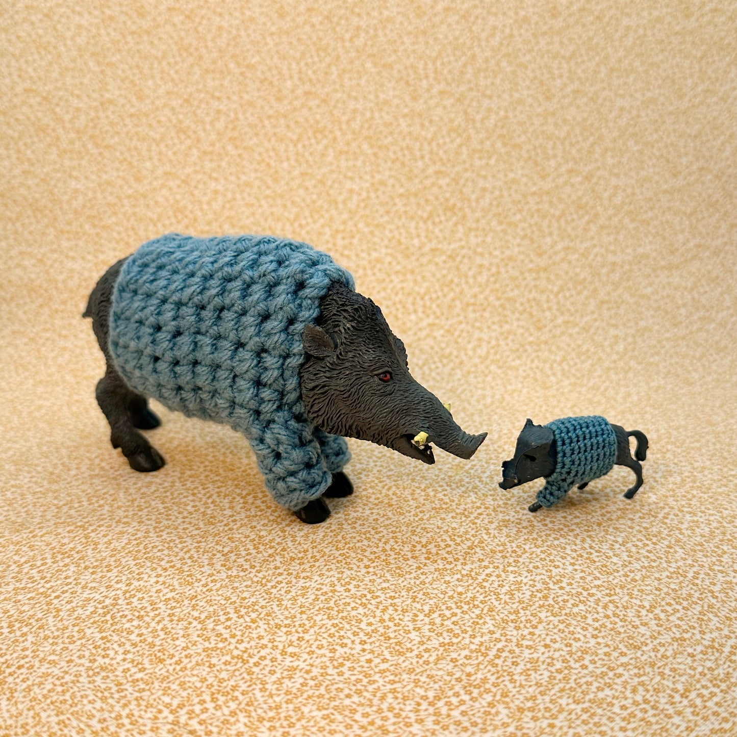 Warthog "Sweater Friend" Figurine - Big and small versions! - Buy both and get $6 off