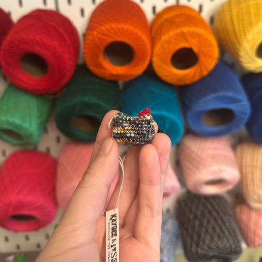 MADE TO ORDER: "King of the Coop" Colorway Single Itty Bitty Chicken