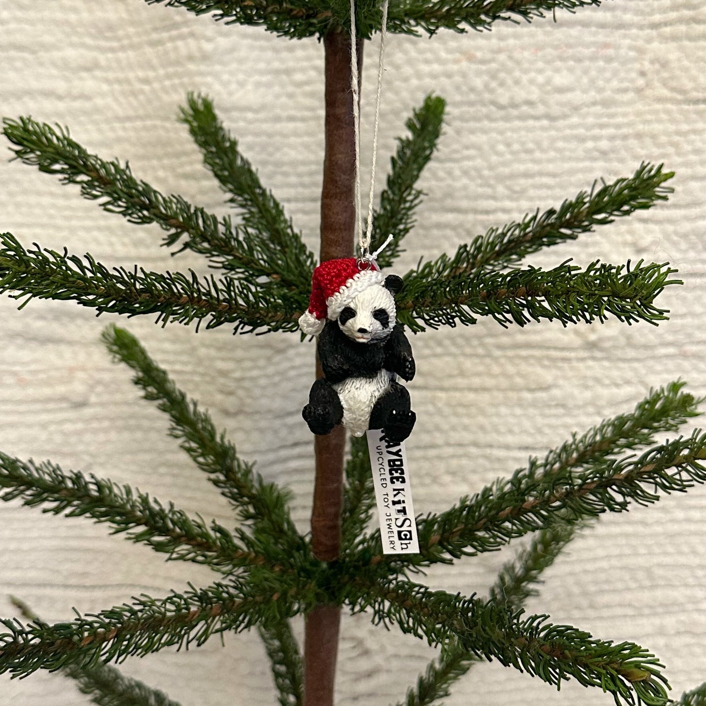 Panda Santa Hat Ornament