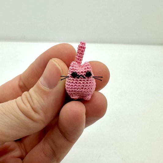 PRE-ORDER: Mini Anti-T!tty Kitty - Pink Cat Earrings