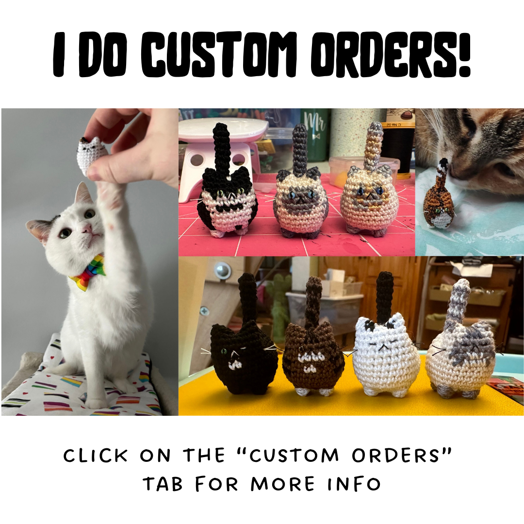 MADE TO ORDER: Itty Bitty Kitty - Black Cat