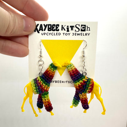 Giraffe Large "Sweater Friend" Earrings