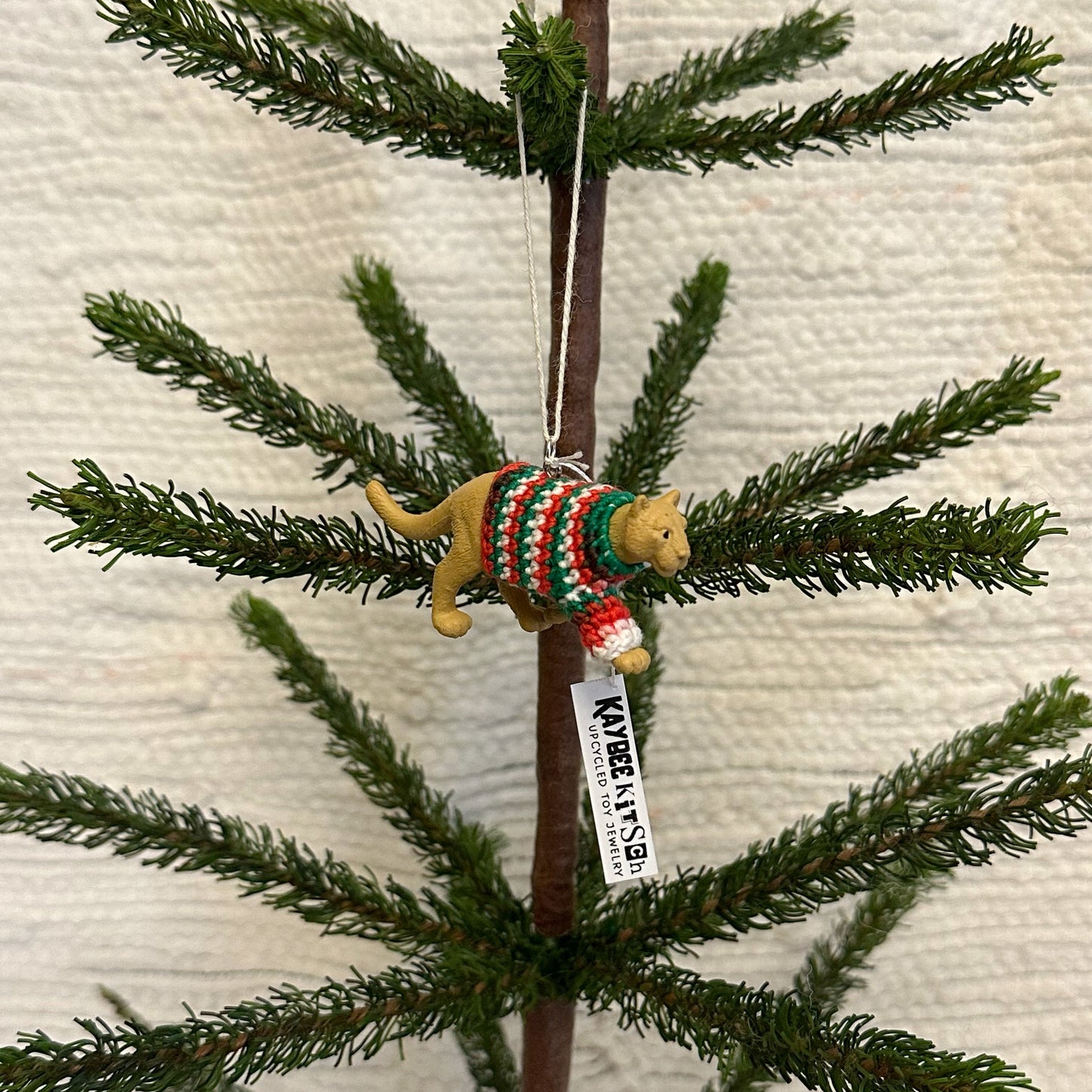 Mountain Lion "Sweater Friend" Ornament - Xmas