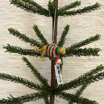 Mountain Lion "Sweater Friend" Ornament - Xmas