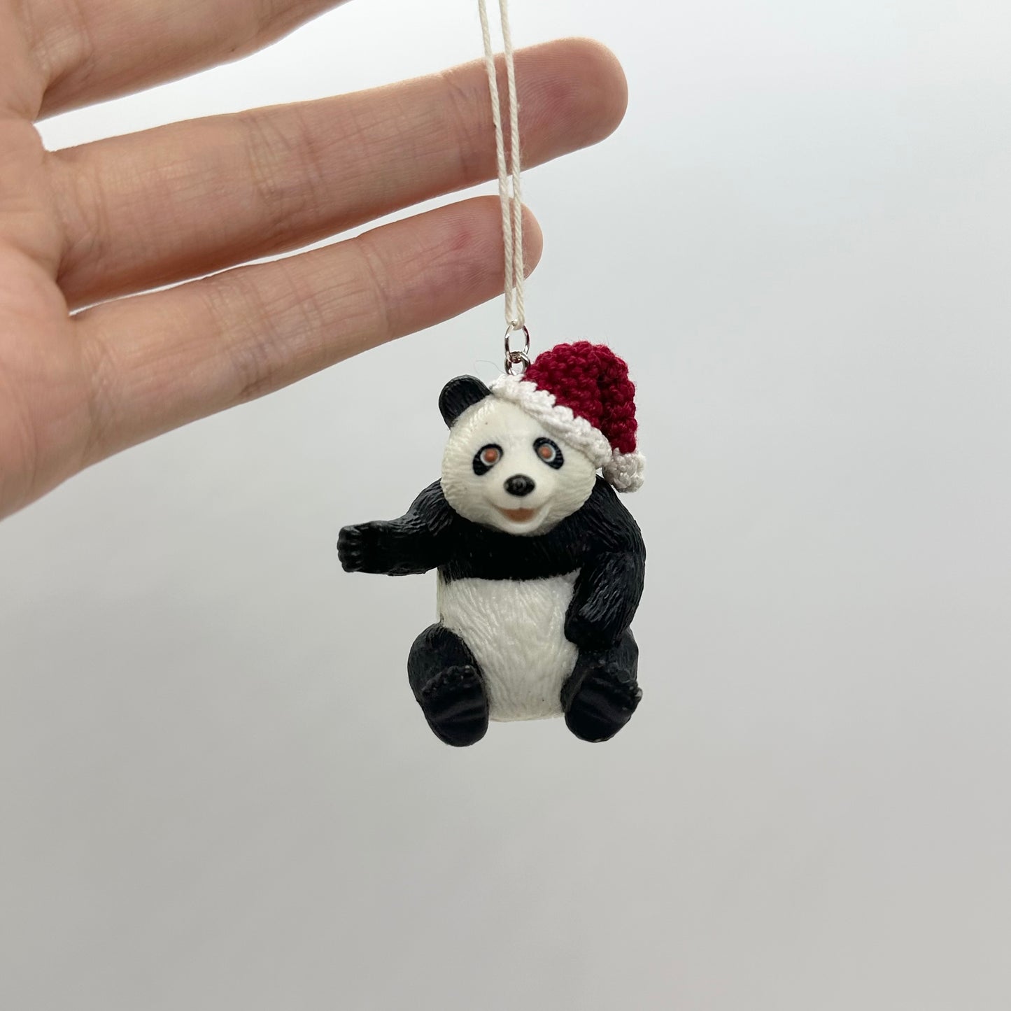 Panda in Santa Hat Ornament - Multiple Options!