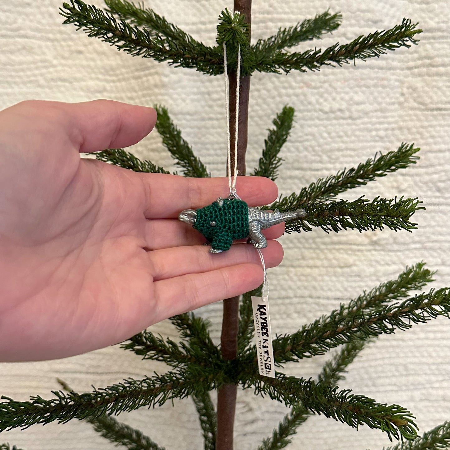 Ankylosaurus Dinosaur "Sweater Friend" Ornament