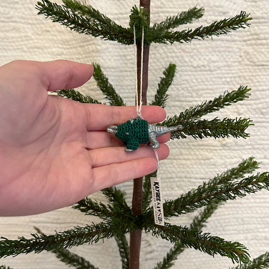 Ankylosaurus Dinosaur "Sweater Friend" Ornament