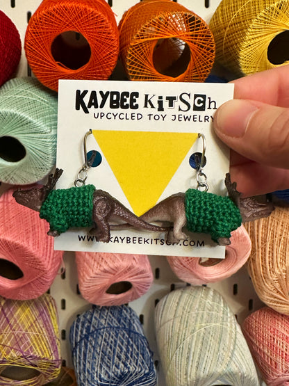 Triceratops "Sweater Friend" Earrings