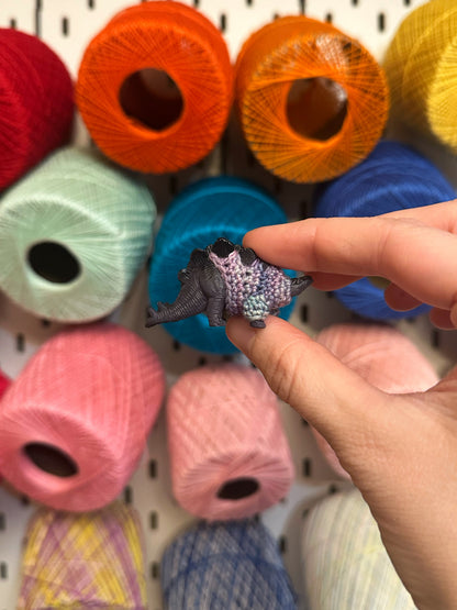 Stegosaurus "Sweater Friend" Figurine - upgrade into a magnet or key chain!