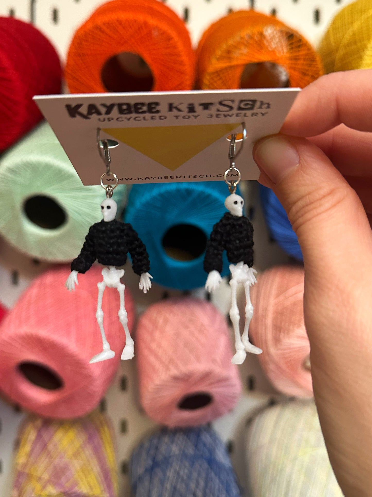 Skeleton "Sweater Friend" Earrings