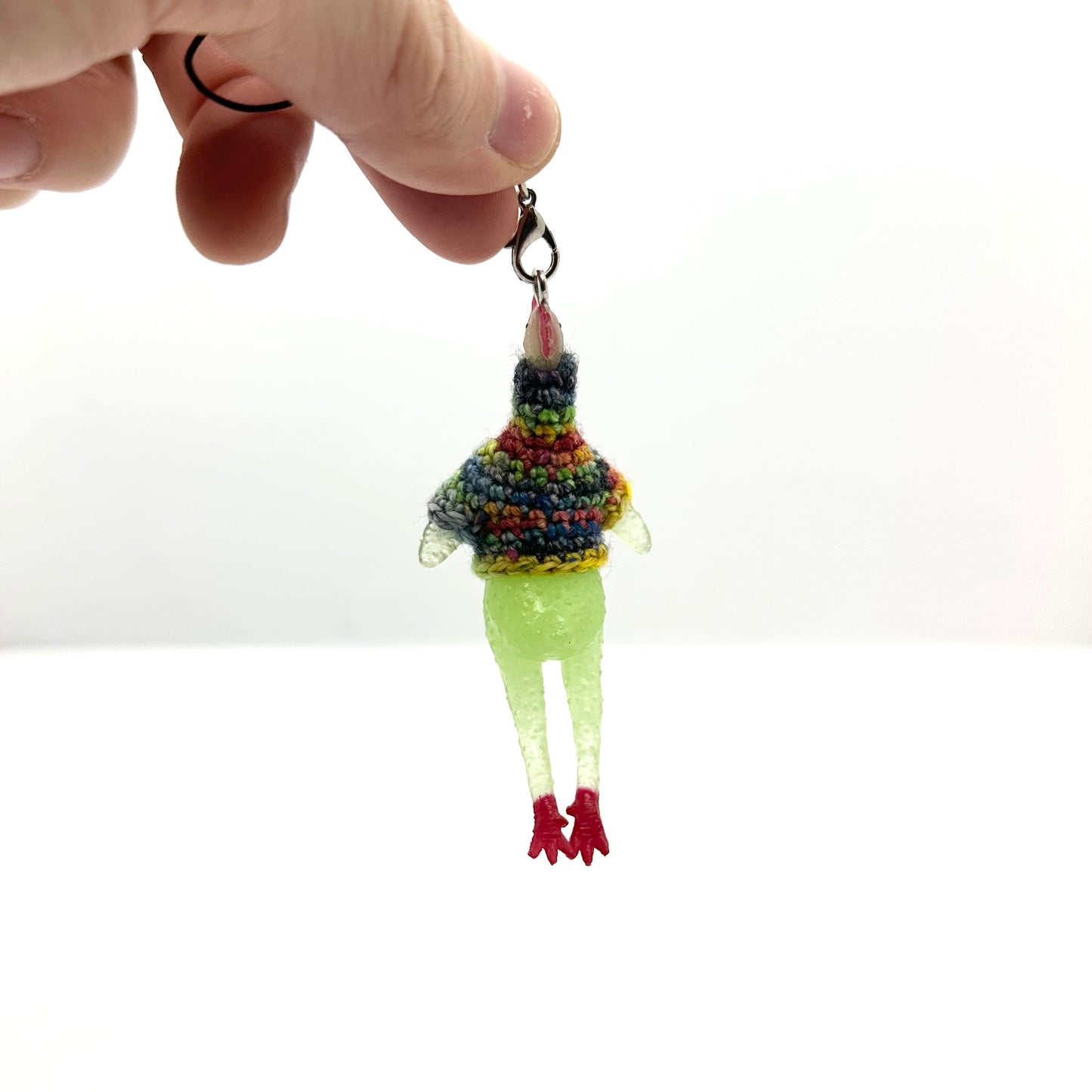 Rubber Chicken "Sweater Friend" Key Chain