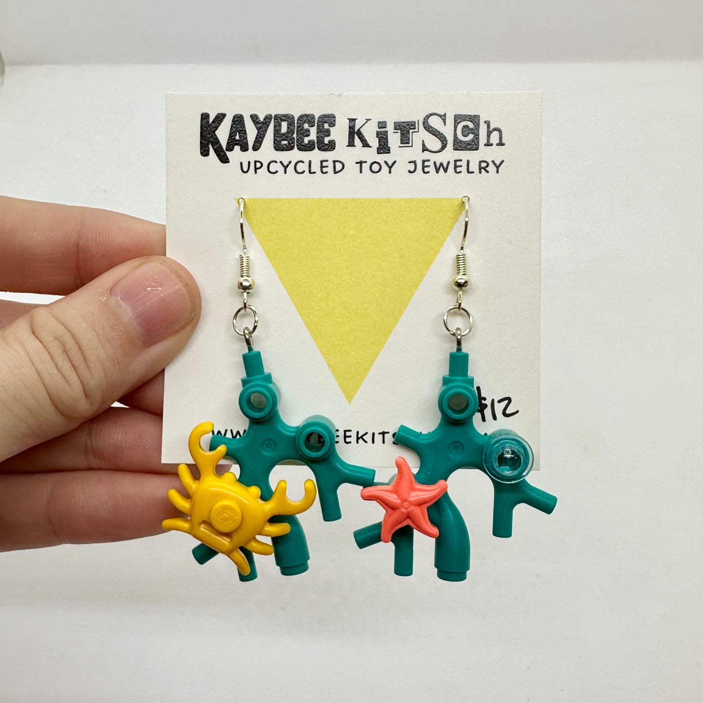 LEGO Coral Earrings