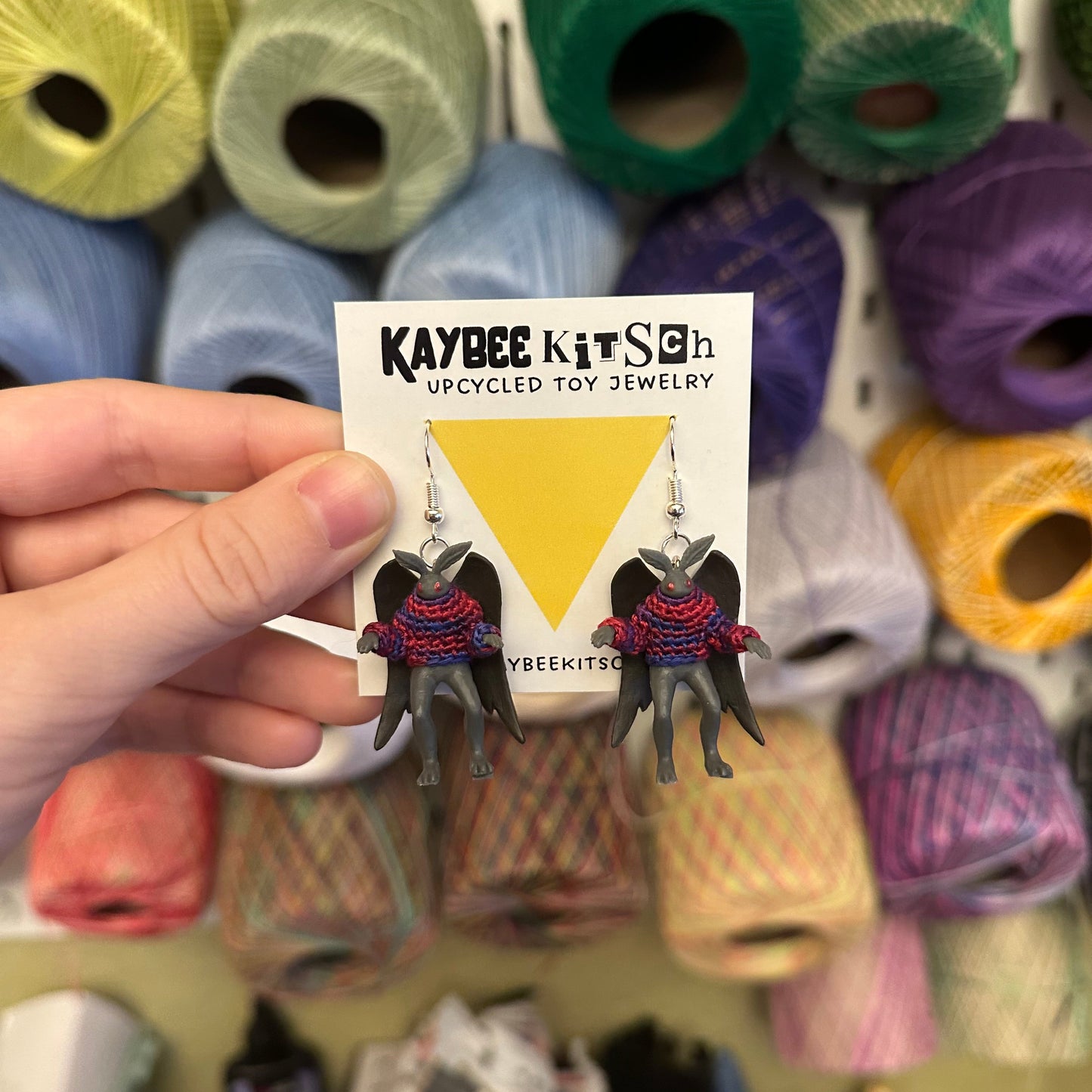 PRE-ORDER: Mothman "Sweater Friend" Earrings
