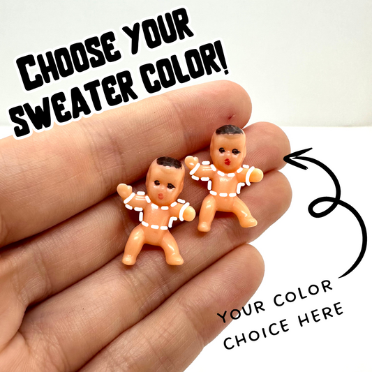 Made-to-Order: Baby "Sweater Friend" Small Earrings