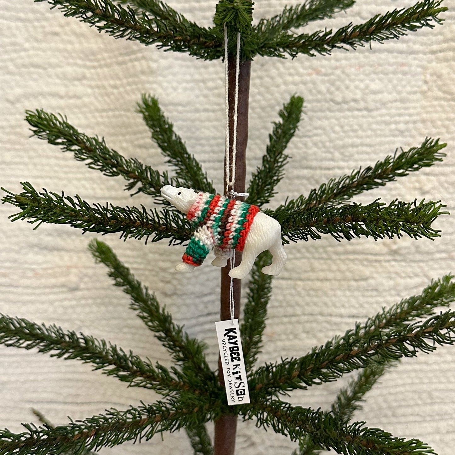 Polar Bear "Sweater Friend" Ornament - Xmas