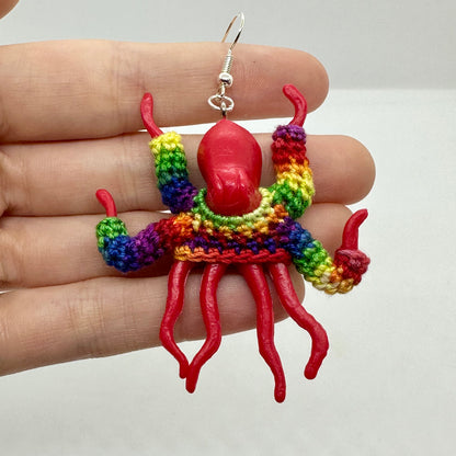 Octopus "Sweater Friend" Large Earrings