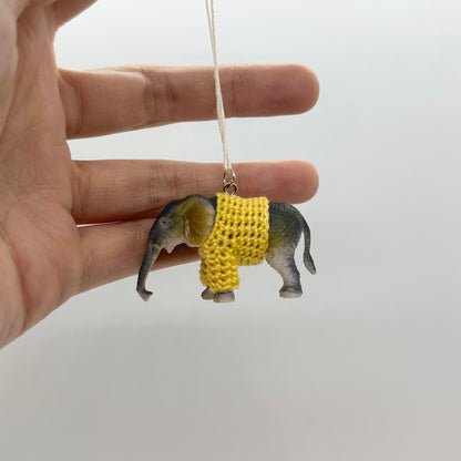 Elephant "Sweater Friend" Ornament