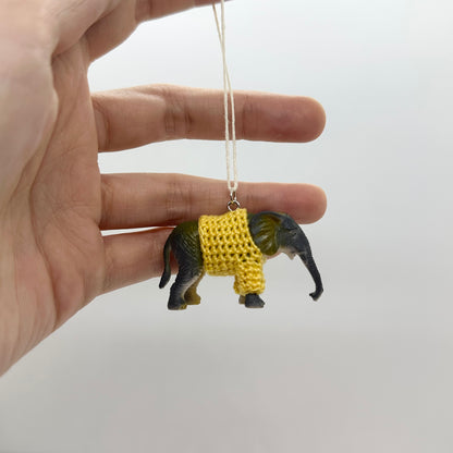 Elephant "Sweater Friend" Ornament