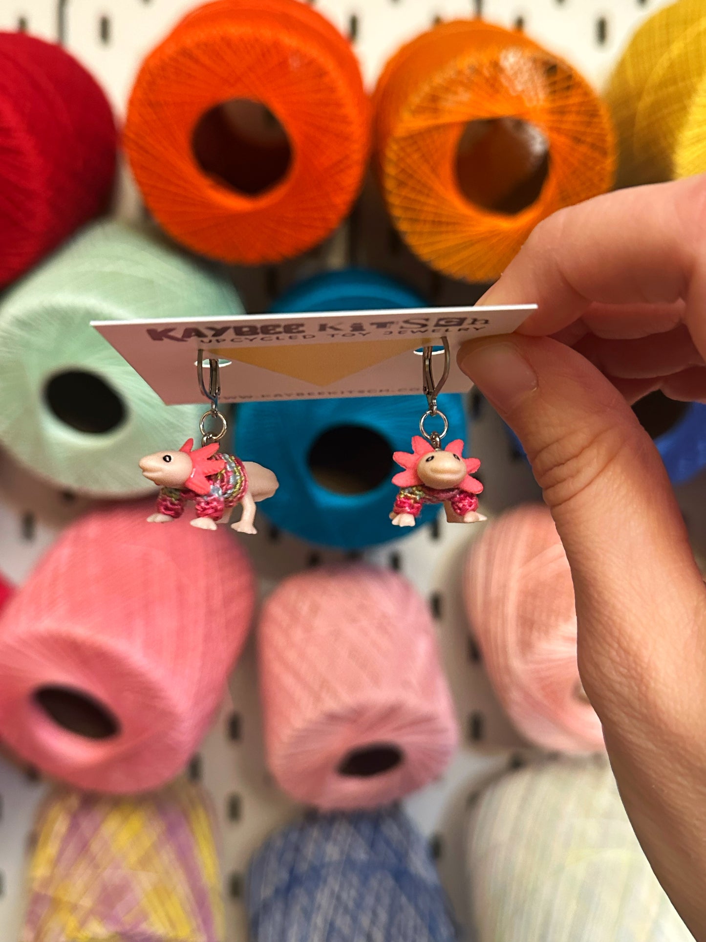 Axolotl "Sweater Friend" Earrings