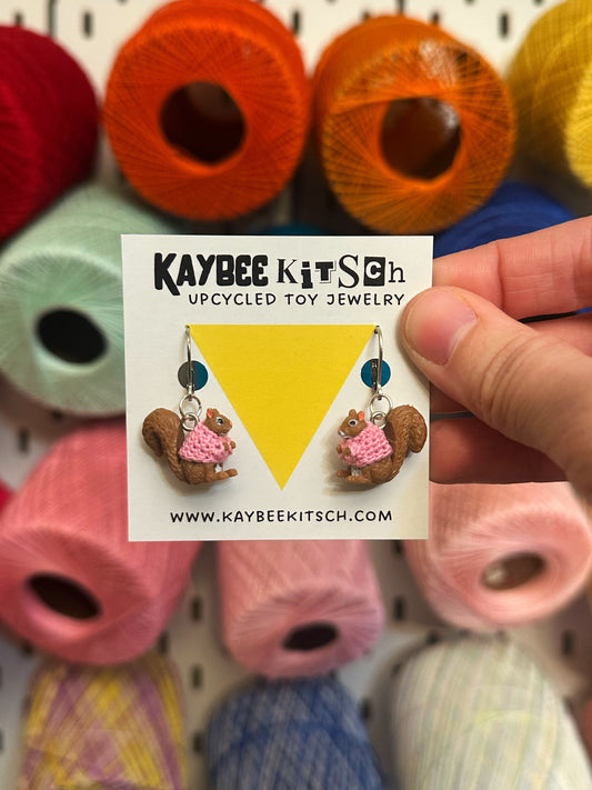 Squirrel "Sweater Friend" Earrings