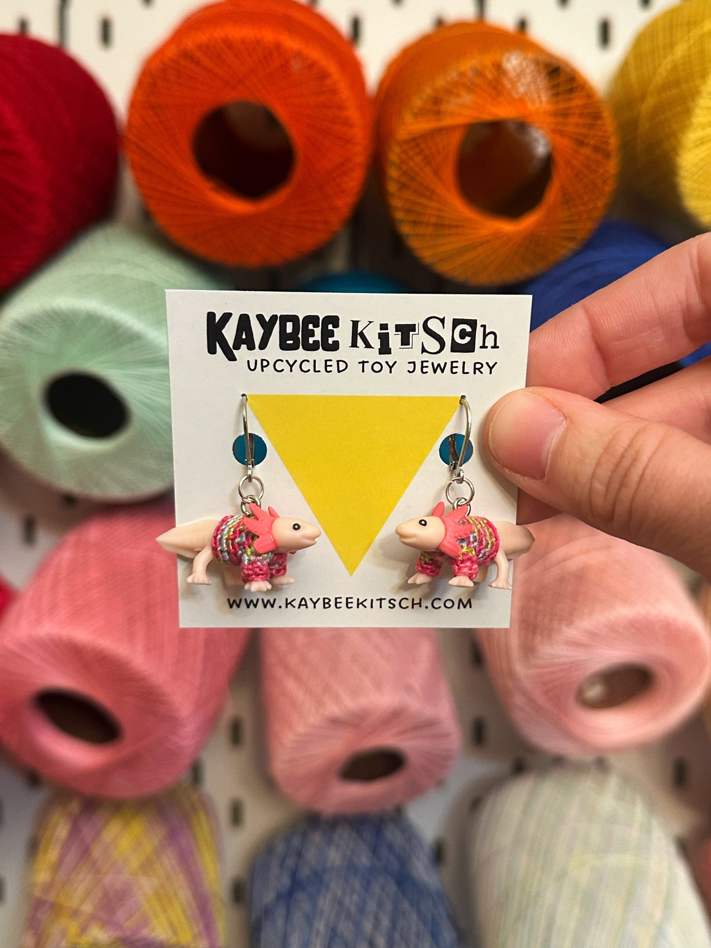 Axolotl "Sweater Friend" Earrings