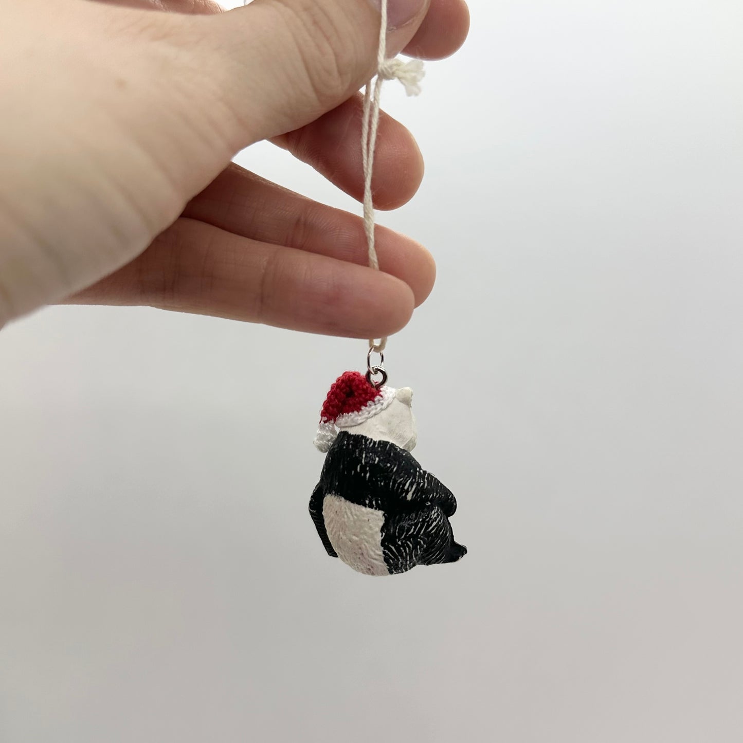 Panda in Santa Hat Ornament - Multiple Options!