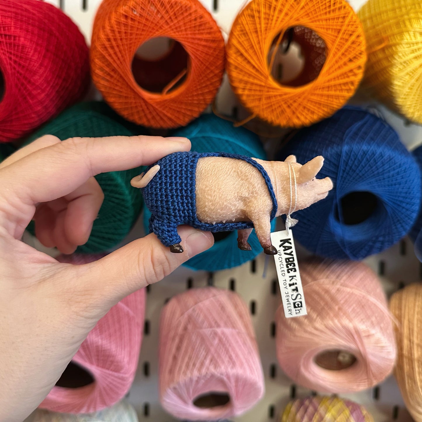 Pig in Overalls Figurine