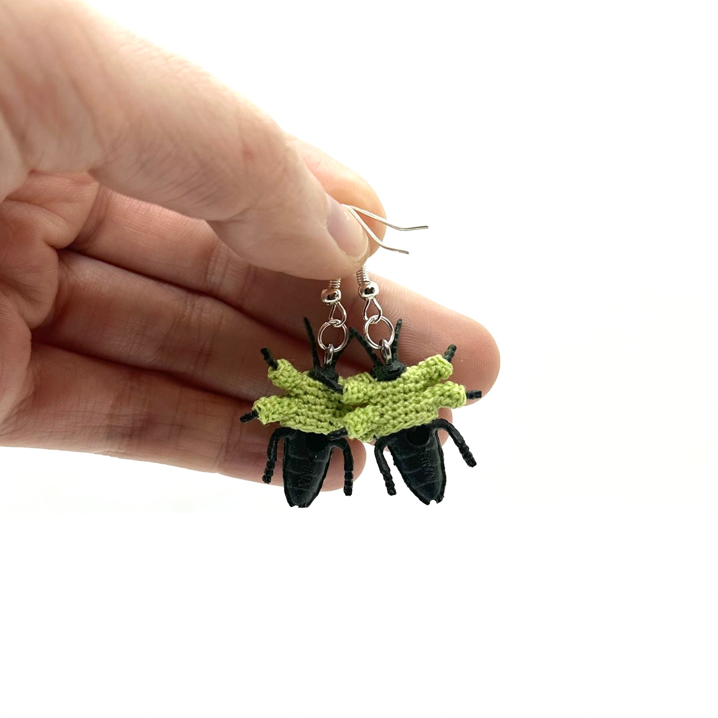 Green Bug Small "Sweater Friend" Earrings