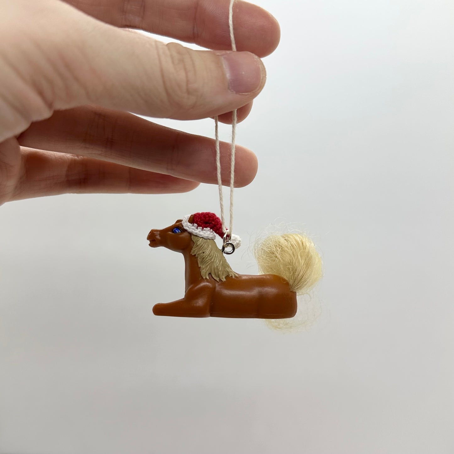 Horse Ornament - Santa hat