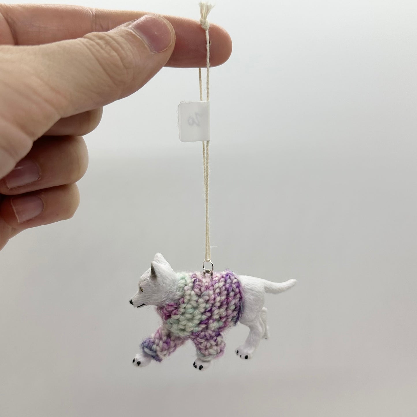 Wolf "Sweater Friend" Ornament