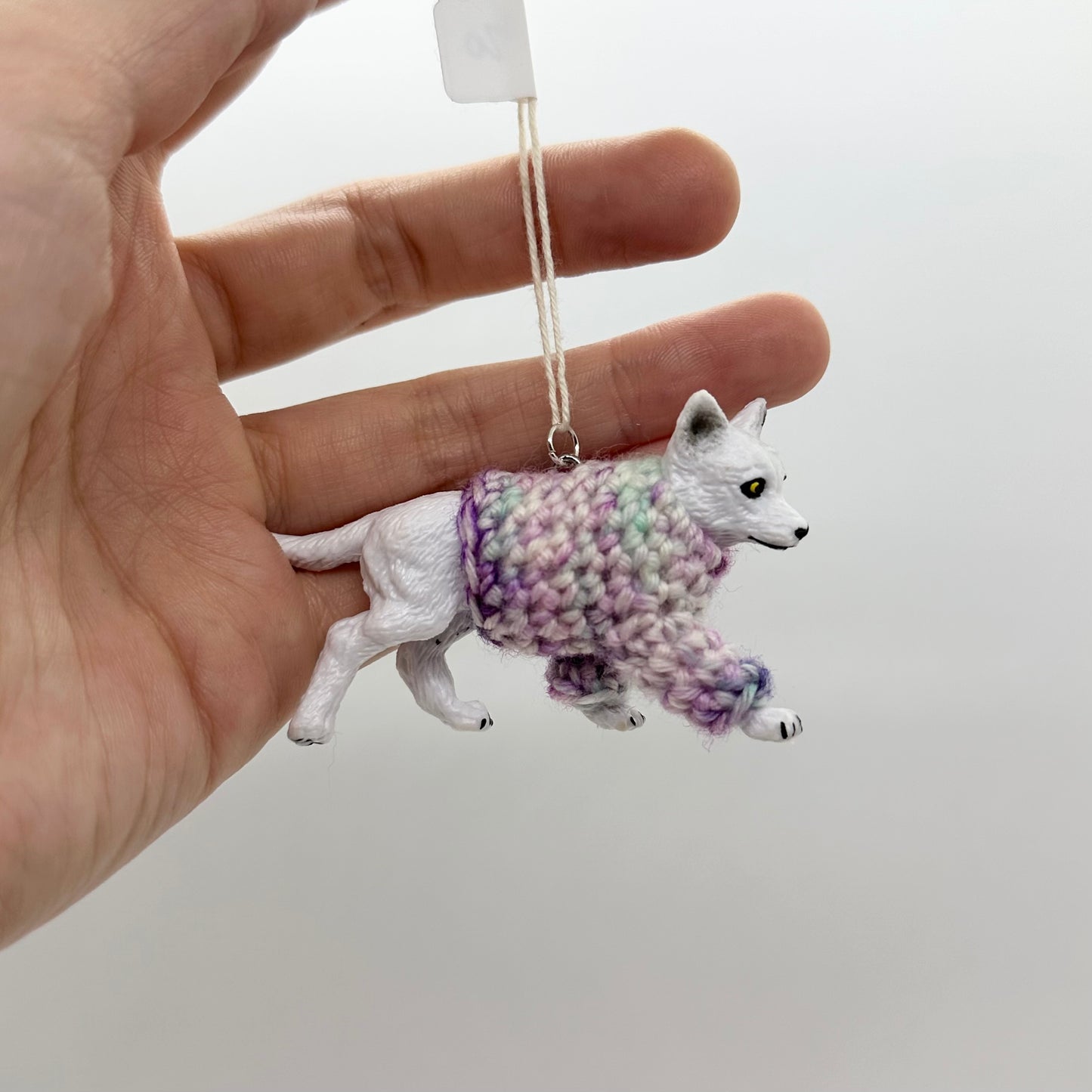 Wolf "Sweater Friend" Ornament