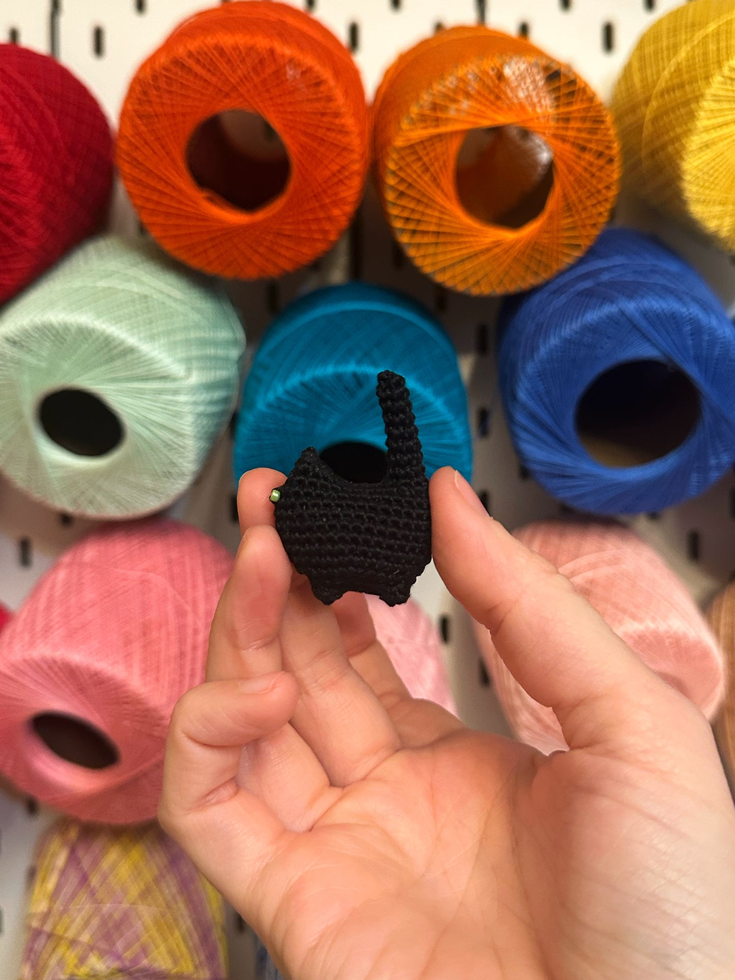 MADE TO ORDER: Black (Green Eyes) Itty Bitty Kitty