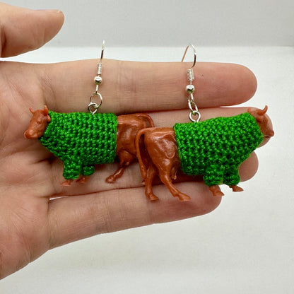 Cow "Sweater Friend" Large Earrings