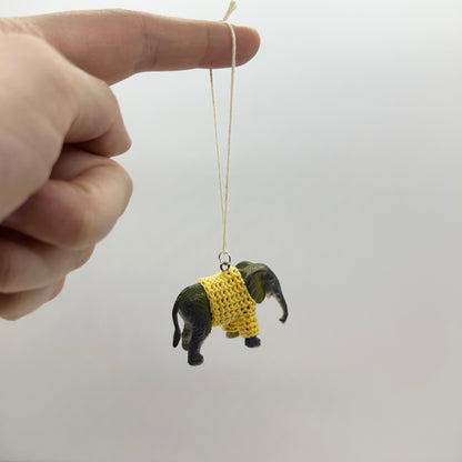 Elephant "Sweater Friend" Ornament