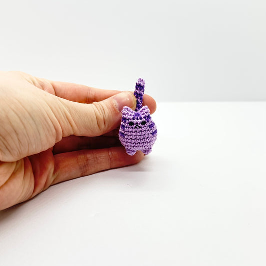 MADE TO ORDER: Itty Bitty Kitty - Purple Tabby